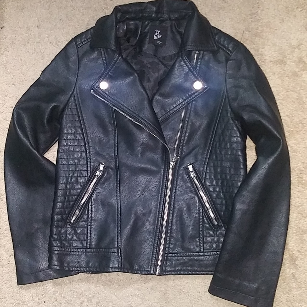 Art class faux leather jacket